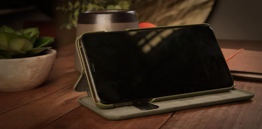 Folio Stand Cordura iPhone Xr Fabric Case