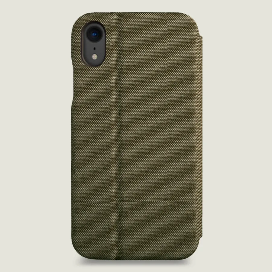 Folio Stand Cordura iPhone Xr Fabric Case