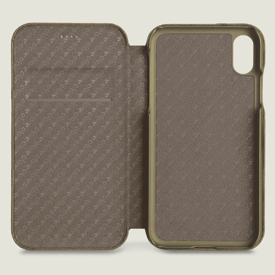 Folio Stand Cordura iPhone Xr Fabric Case