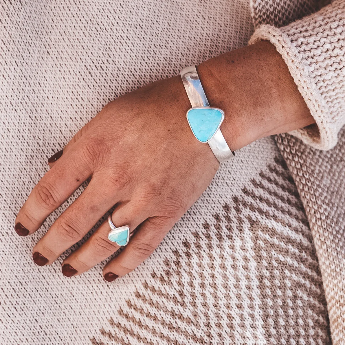 For the Love of Turquoise Ring #2 - Size 7