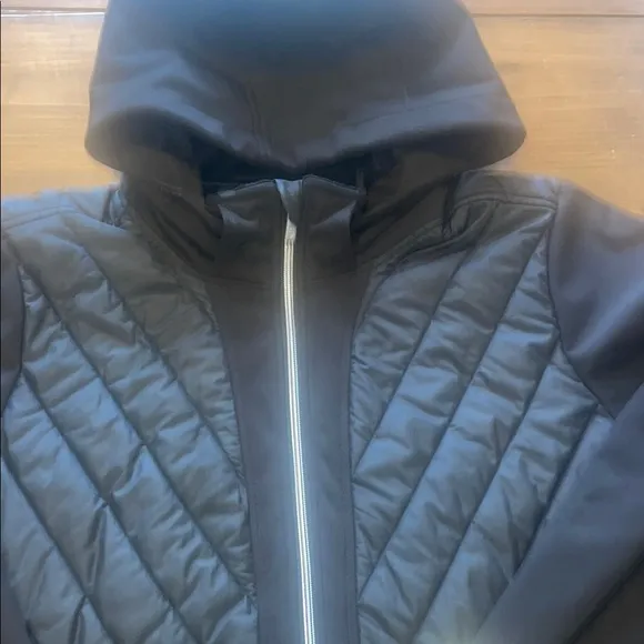 Free Country Black Quilted Puffer Jacket with Hood