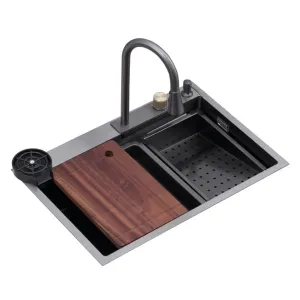 FREGADOR MODERNO - ACERO INOXIDABLE 304 - SIENA 75 - (750*508*220MM)