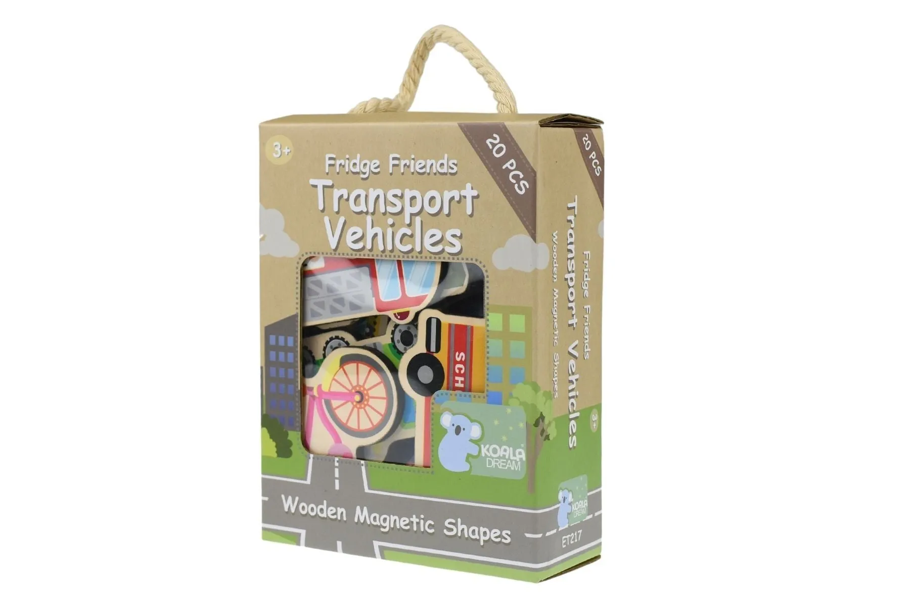 Fridge Friends 20 Piece Magnet Set - Transport Vehicles