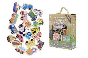 Fridge Friends 20 Piece Magnet Set - Transport Vehicles