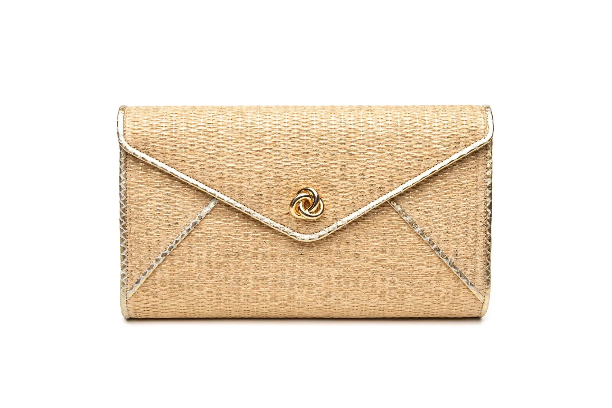 Frieda Clutch in Natural Wicker