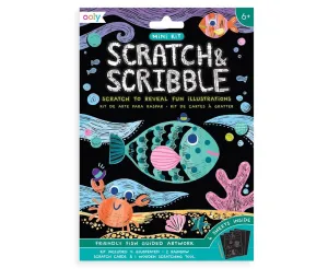 friendly fish scratch and scribble mini scratch art kit