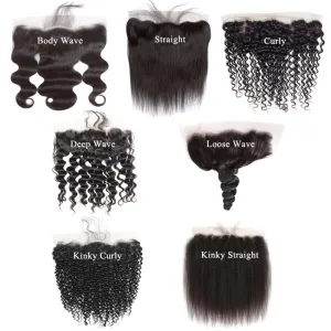 Frontal: 13×4 13x6 All Textures 100% Virgin Hair