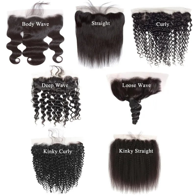 Frontal: 13×4 13x6 All Textures 100% Virgin Hair