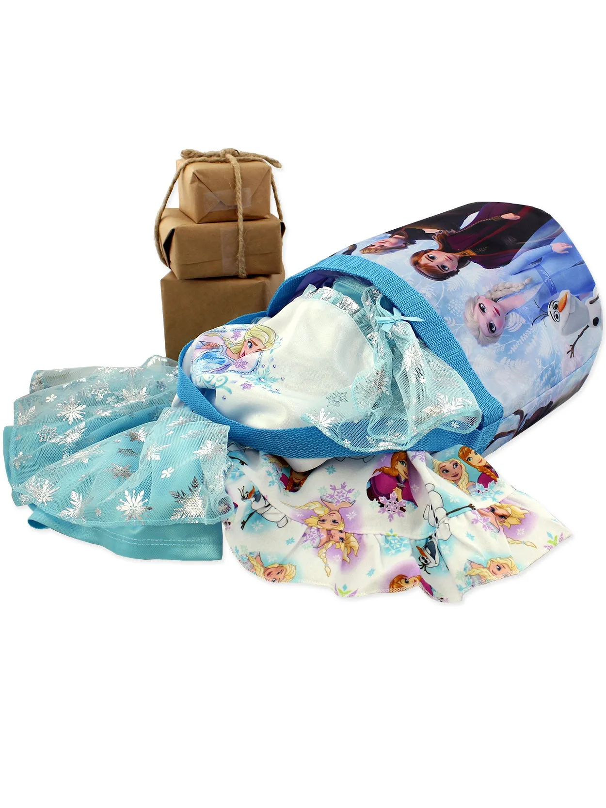 Frozen 2 Elsa Anna Girls Collapsible Bucket Tote Bag