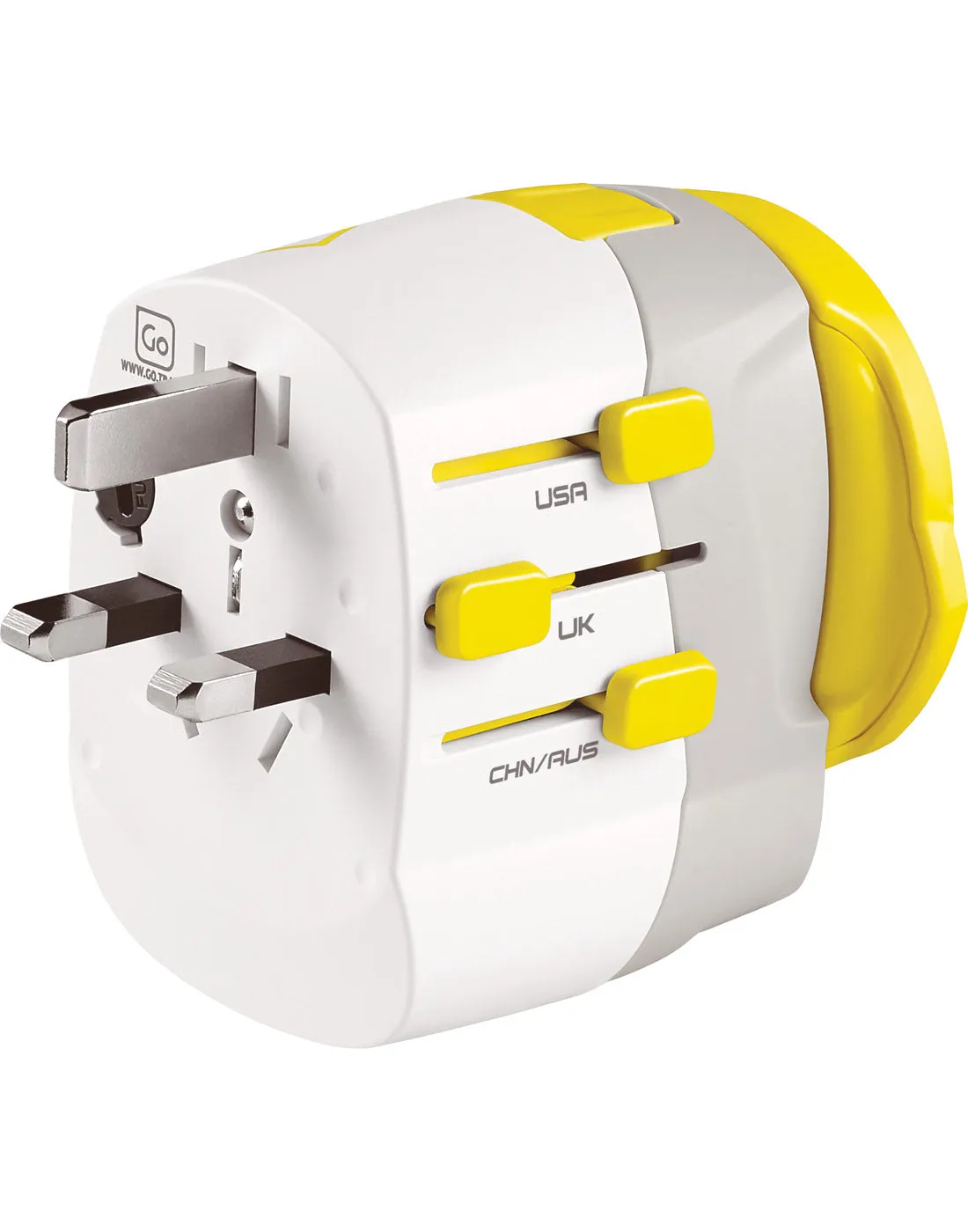 Go Travel Worldwide Grounded Adapter   Twin USB