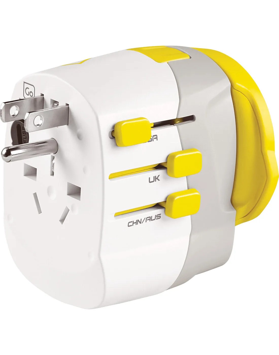 Go Travel Worldwide Grounded Adapter   Twin USB