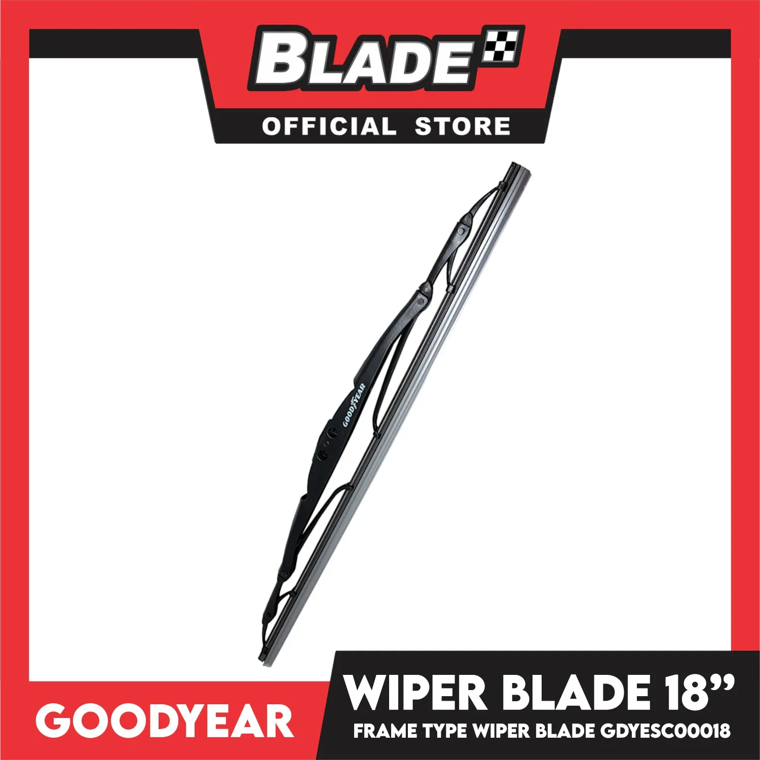 Goodyear Banana Type Universal Wiper Blade 20''/18'' Set Aerodynamic Design