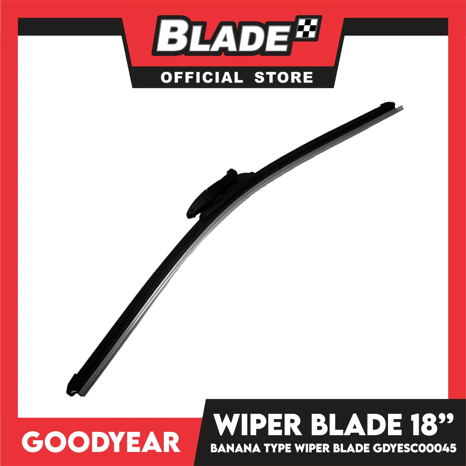 Goodyear Banana Type Universal Wiper Blade 20''/18'' Set Aerodynamic Design