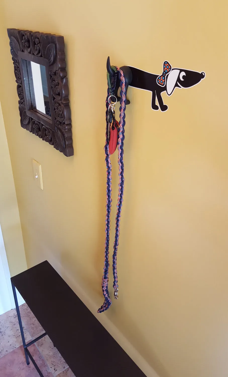 GREAT DOG Vinyl Wall Decal and Cat Tail Hook Set - Chance
