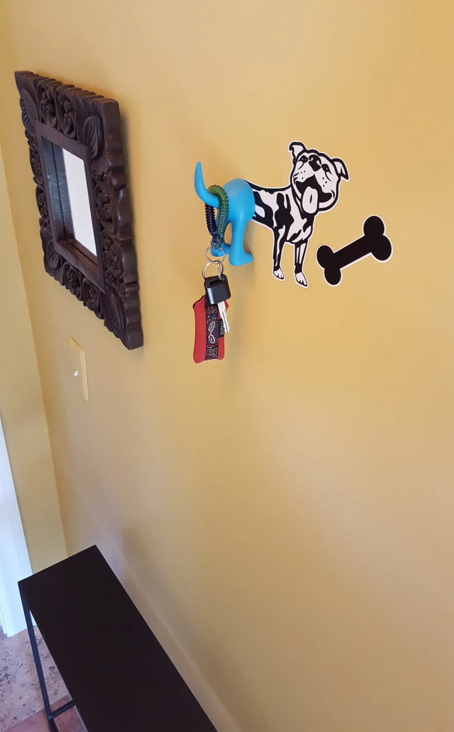 GREAT DOG Vinyl Wall Decal and Cat Tail Hook Set - Chance