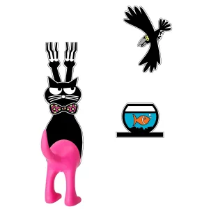 GREAT DOG Vinyl Wall Decal and Cat Tail Hook Set - Chance