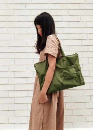Green Cactus CarryAll Expandable Washable Tote Bag