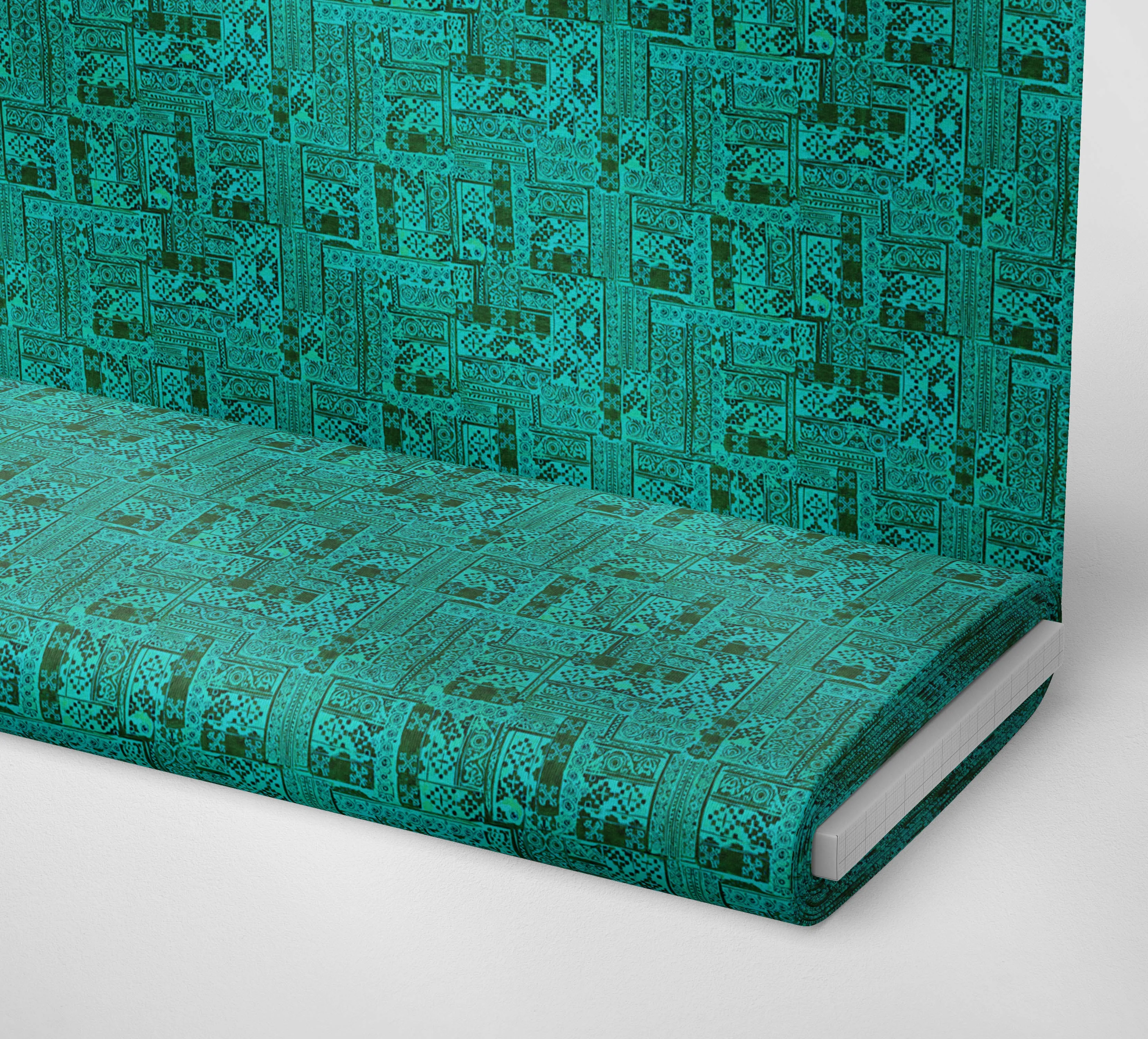 Green Patterned