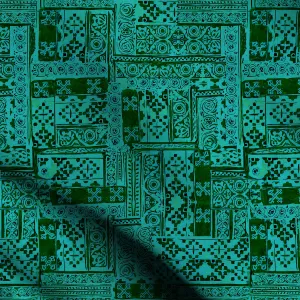 Green Patterned