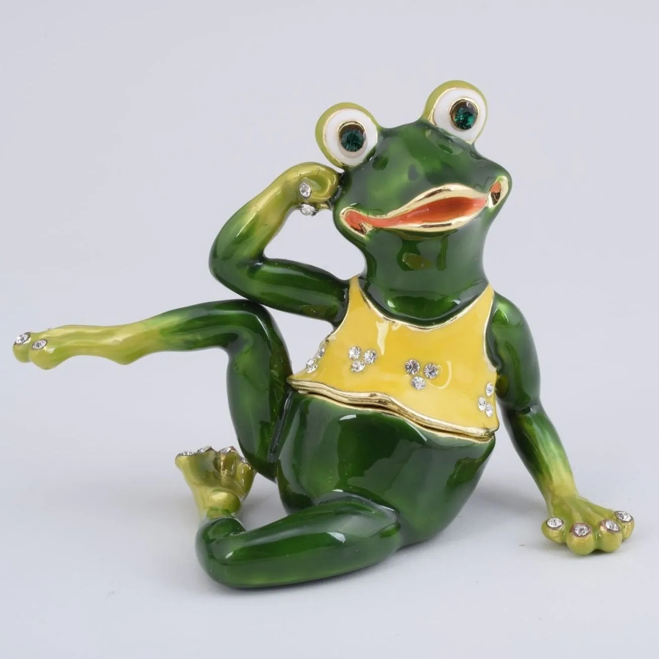 Gymnastic Frog with a Yellow Shirt
