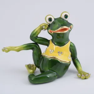 Gymnastic Frog with a Yellow Shirt