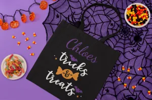 Halloween Personalised Trick or Treat Bag