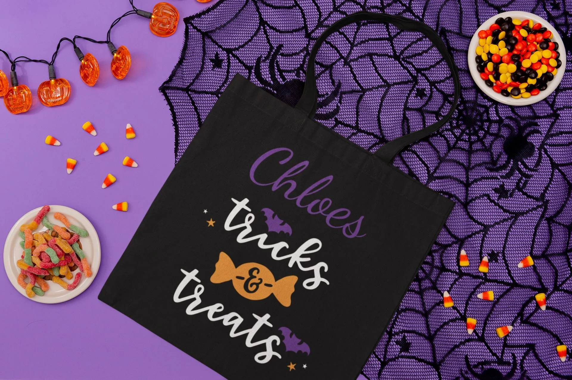 Halloween Personalised Trick or Treat Bag