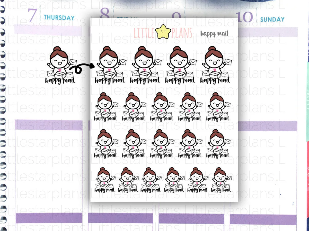 Happy Mail Planner Stickers | Mimi