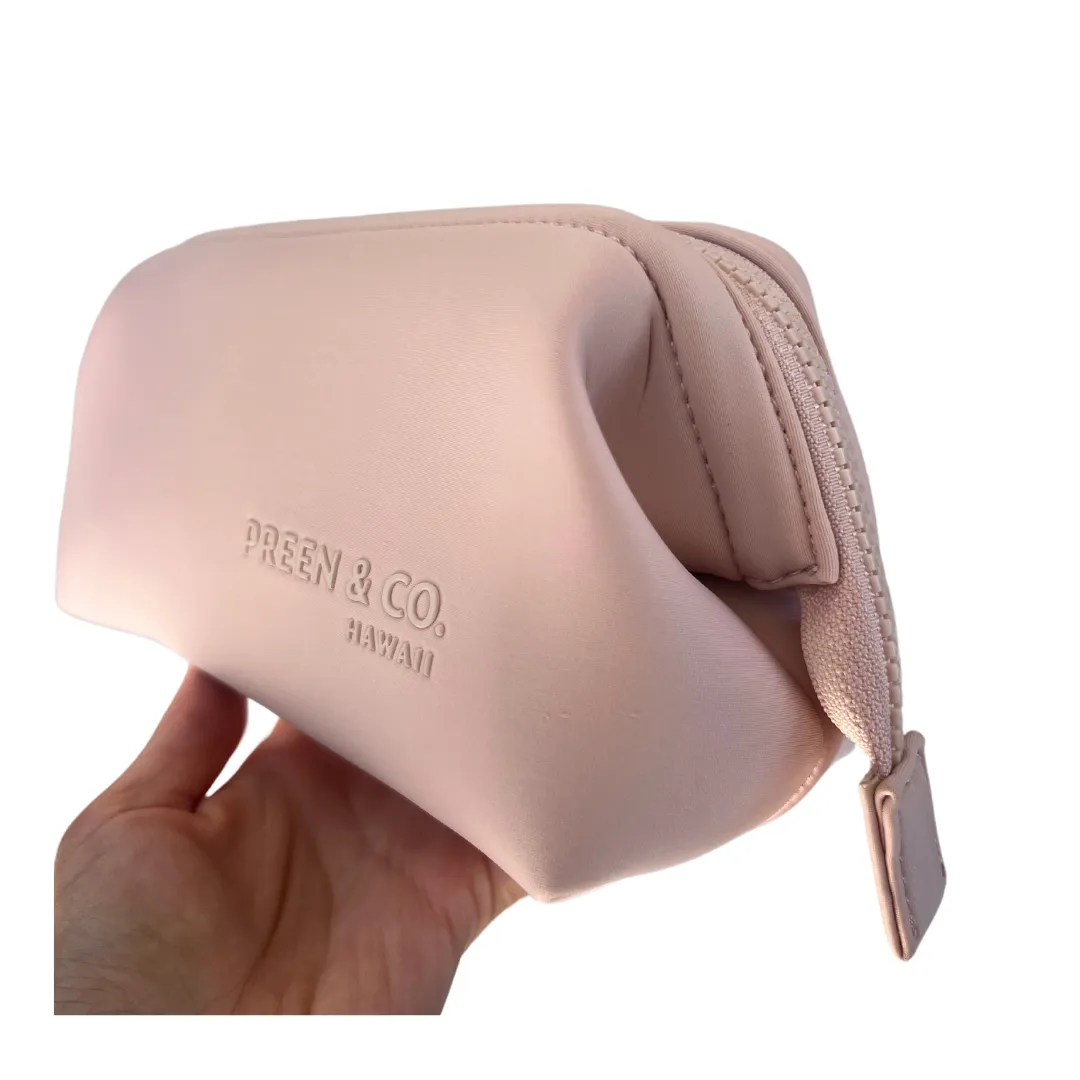 Heat Defense Cosmetic Case & Pouch Set (Nude Pink) 20% less