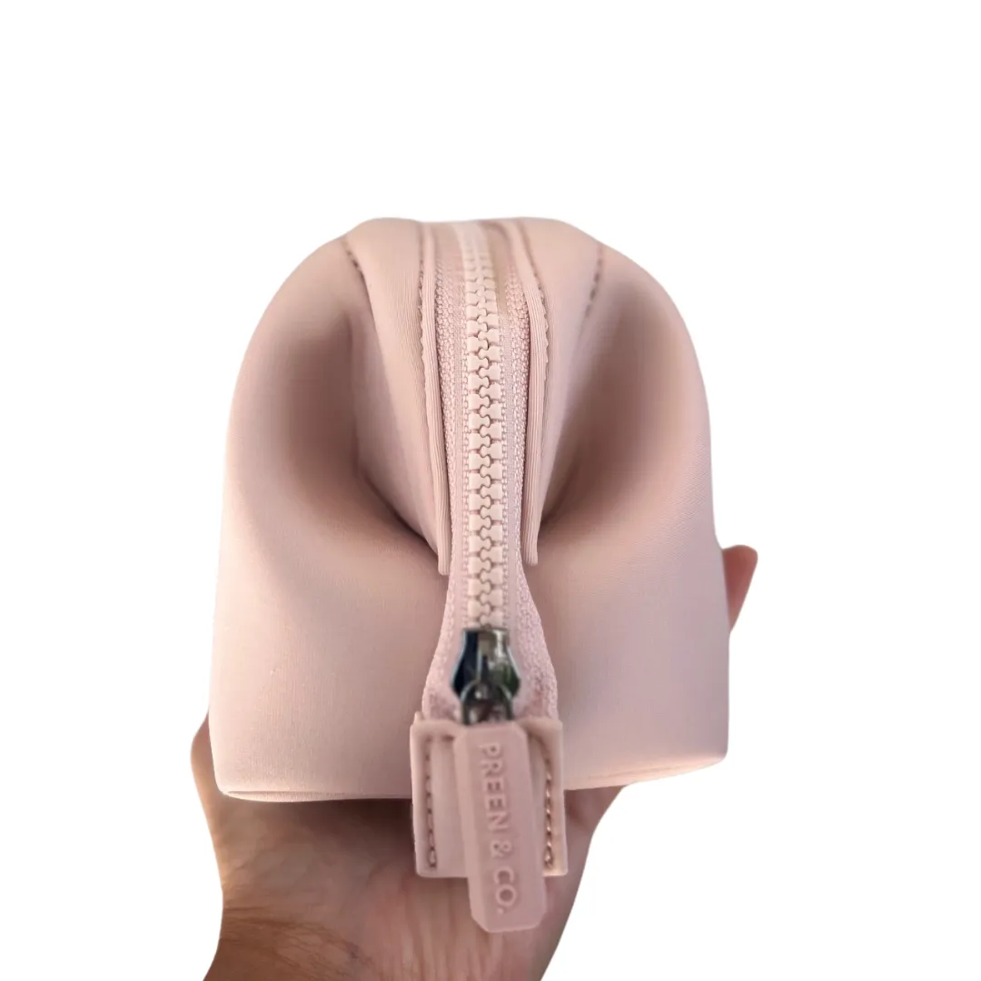 Heat Defense Cosmetic Case & Pouch Set (Nude Pink) 20% less