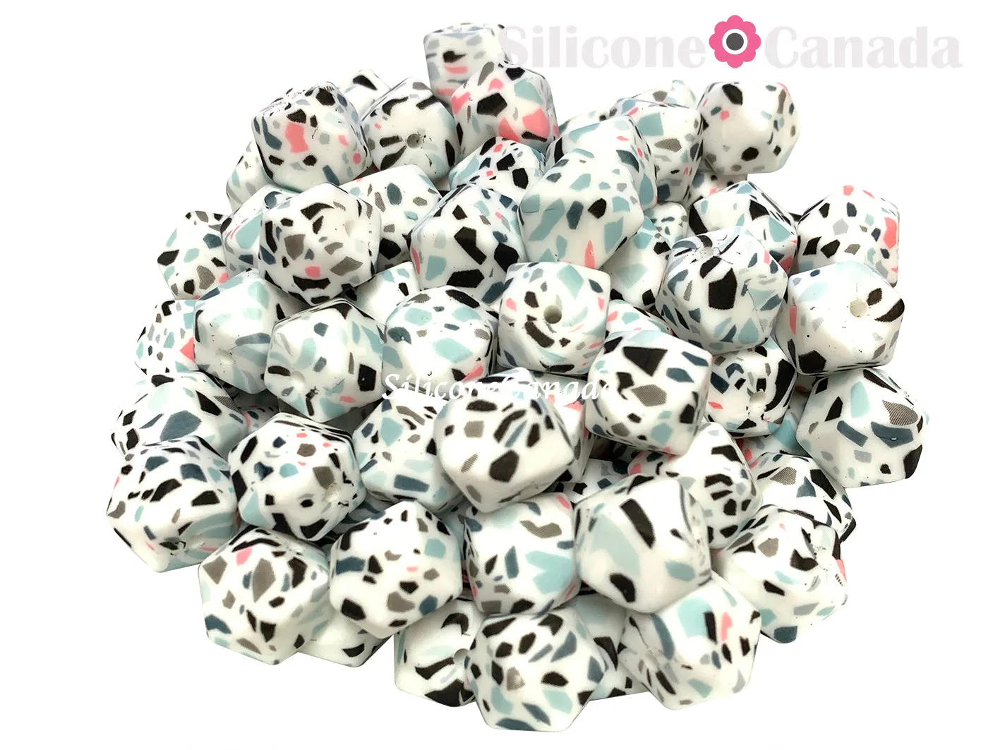 Hexagons Patterned Print