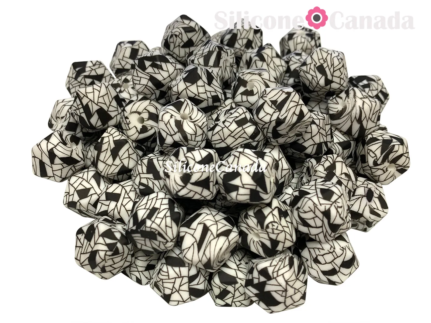Hexagons Patterned Print