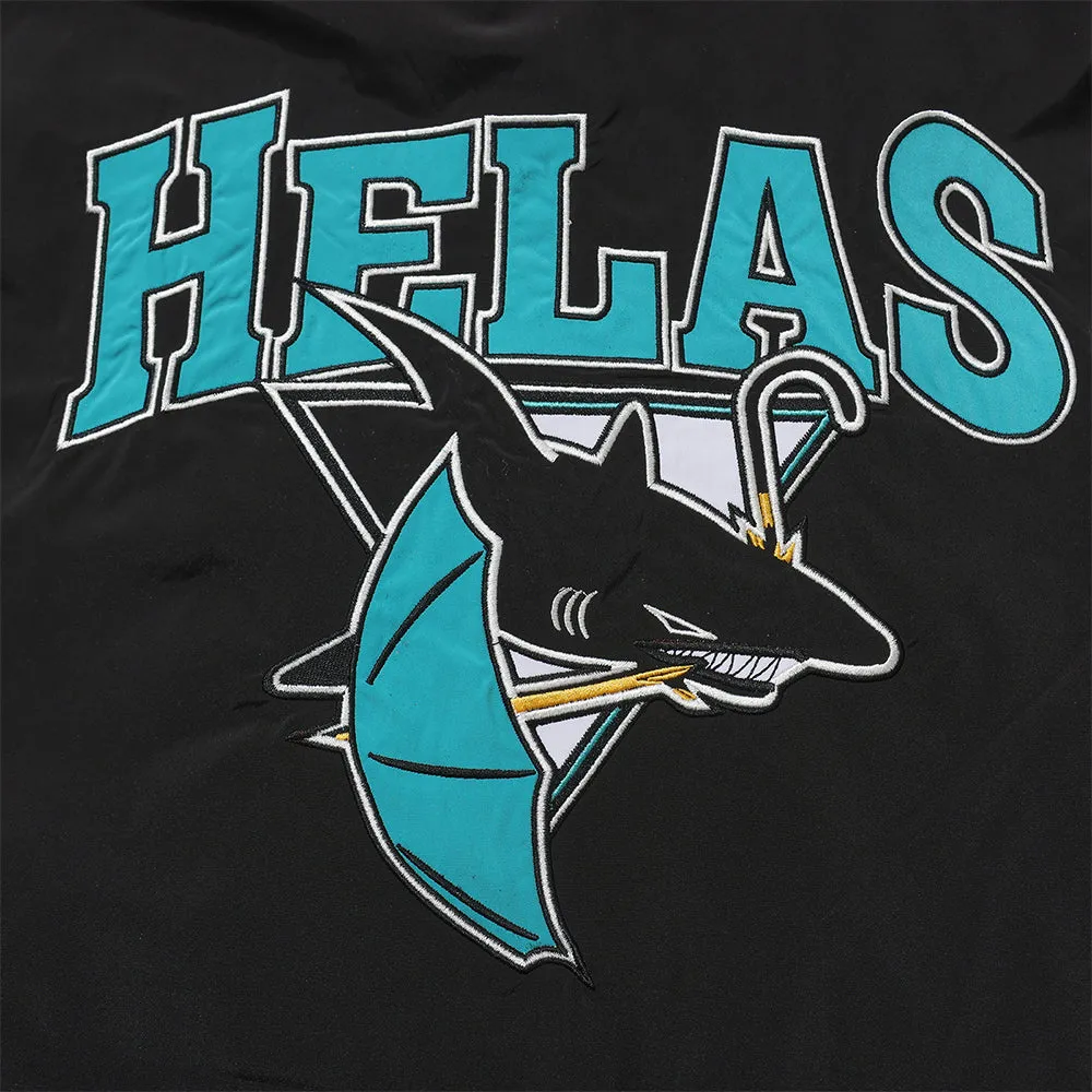 Hélas Requins Quarter Zip Jacket Black