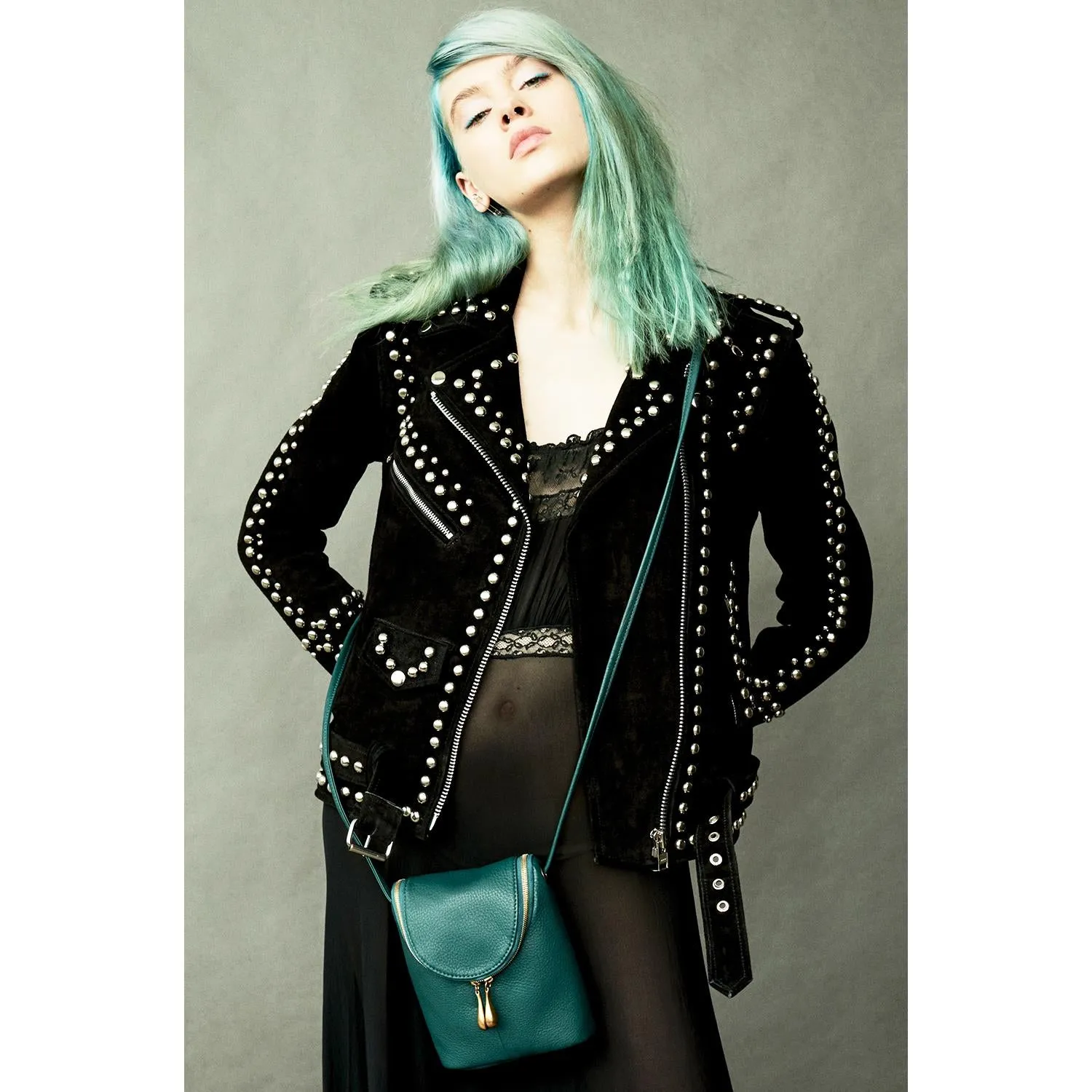 Hobo Fern Port Velvet Hide Leather