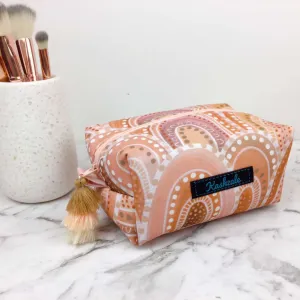 Holly Sanders Sand Hills Medium Box Makeup Bag.