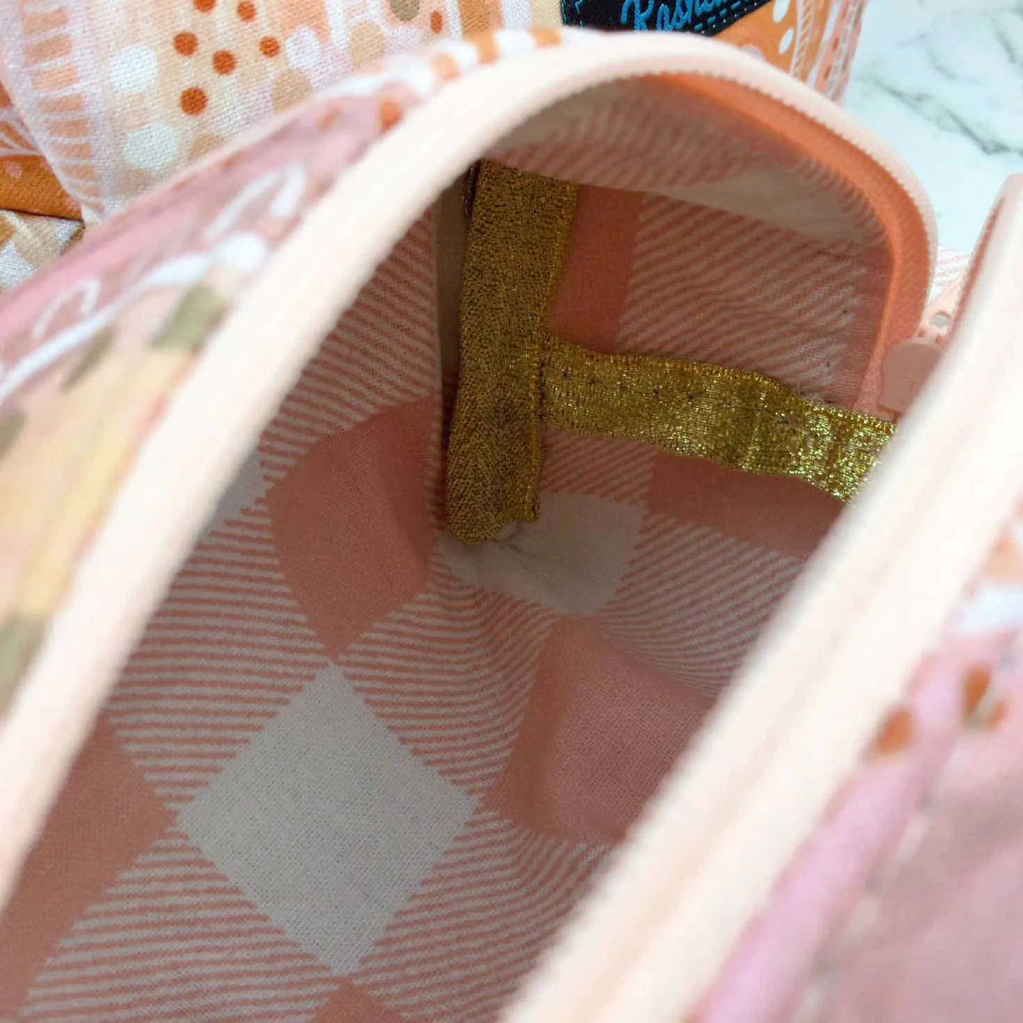 Holly Sanders Sand Hills Medium Box Makeup Bag.