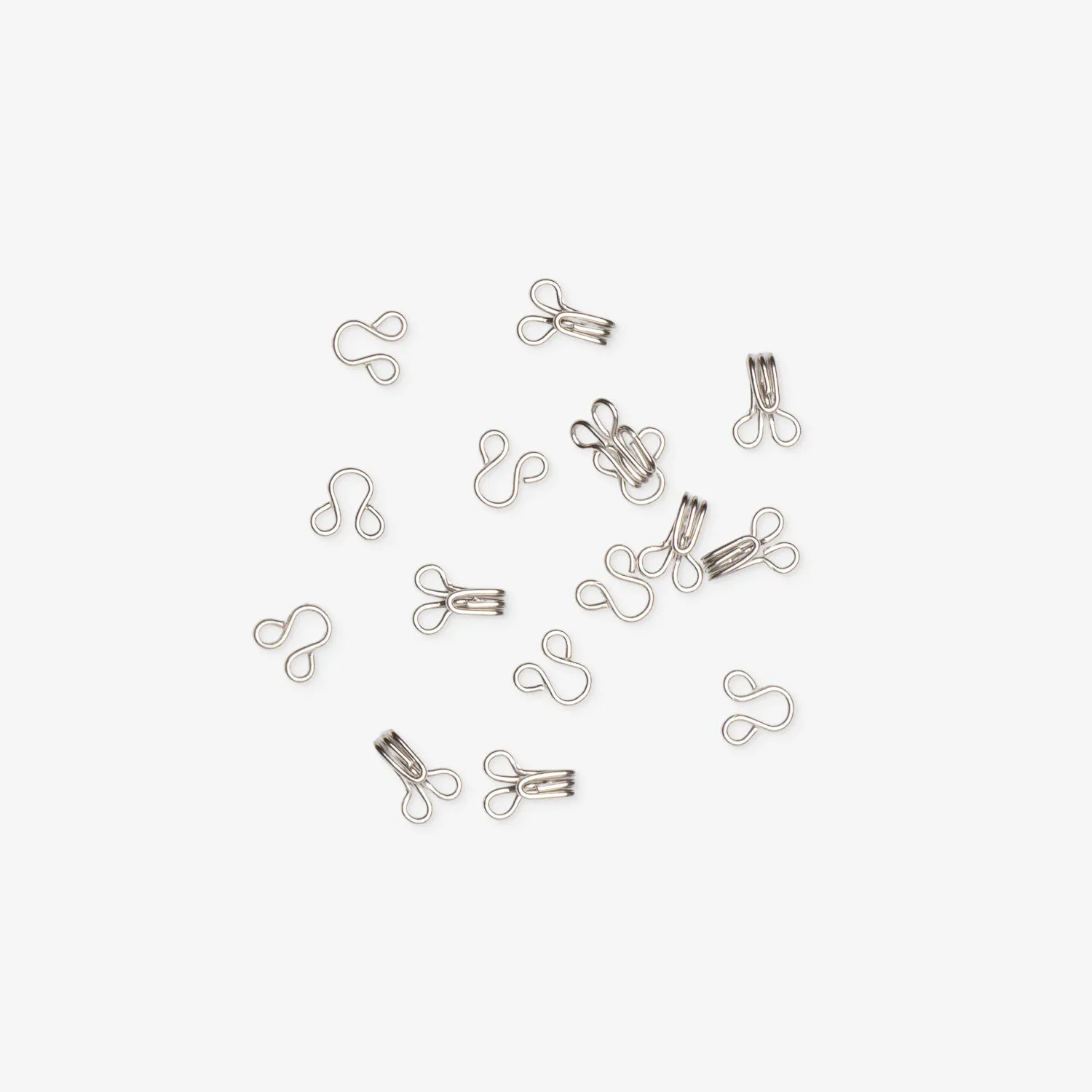 Hooks & Eyes Silver - Size 2