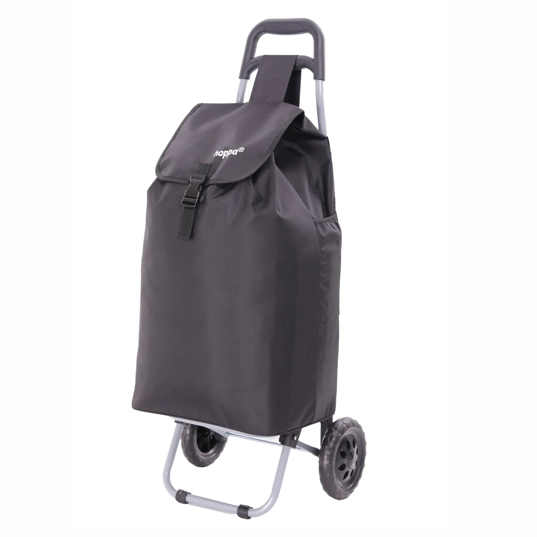 Hoppa 57Ltr Lightweight Shopping Trolley 2024 model, Hard Wearing & Foldaway Push/Pull Cart for Easy Storage With 1 Year Guarantee