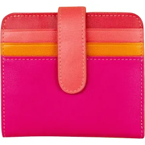 ili New York Bi-Fold Credit Card Wallet Sunset Multi Leather