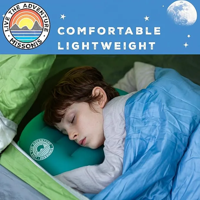 Inflatable pillow, lightweight, compact, compressible, waterproof, comfortable for sleeping while backpacking, hiking, traveling outdoor adventure. (Black)