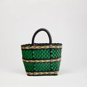 IONA Recycled Plastic Tote Bag - Small | Green & Black