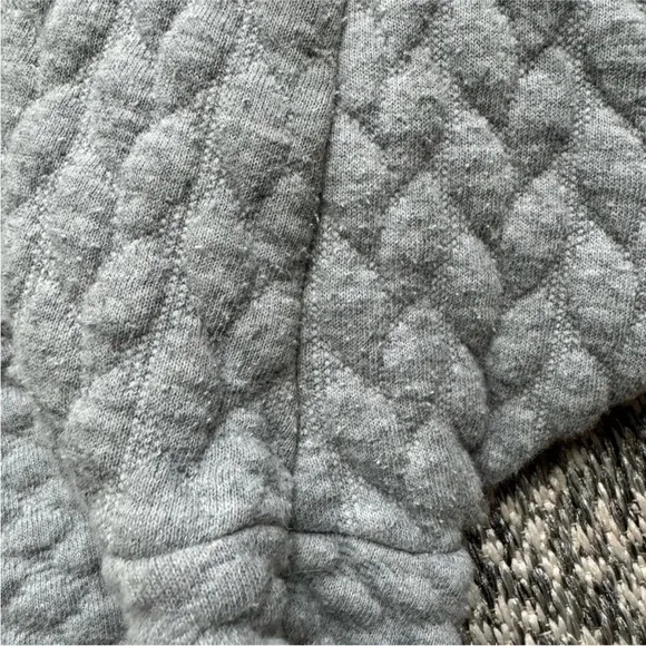 ISAAC MIZRAHI Live! Grey Mixed Quilted Motorcycle Jacket - Large
