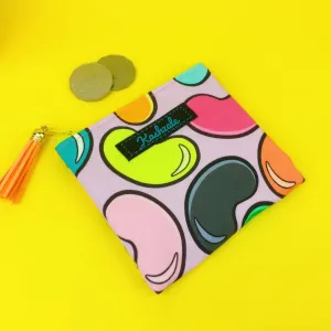 Jelly Beans Coin Purse. Kasey Rainbow Design.