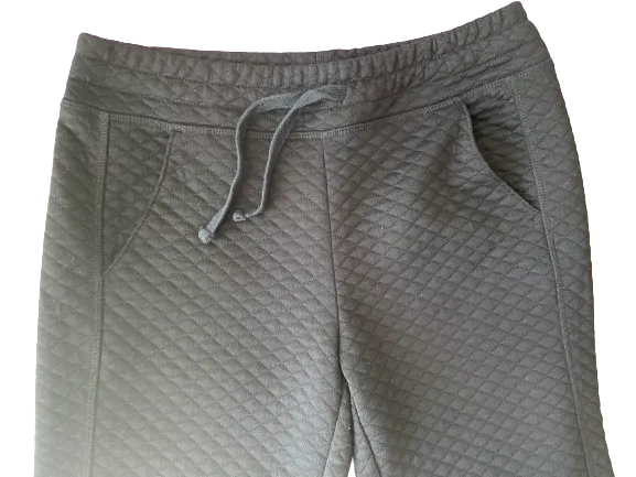 Joe Fresh Black Quilted Sweatpants