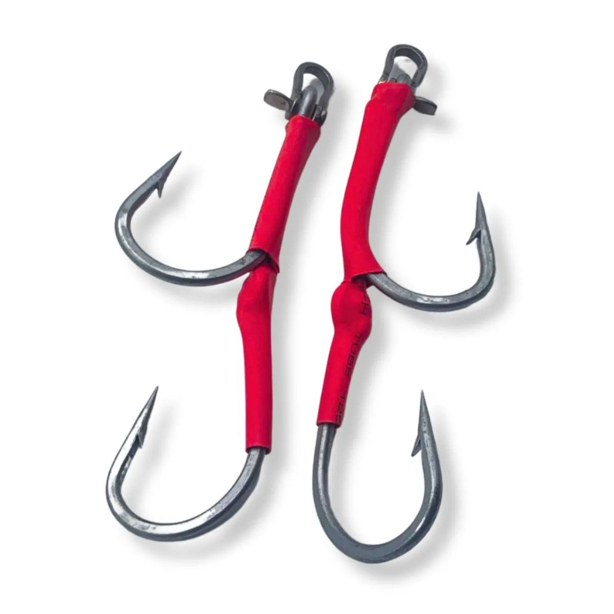 Kamikaze - Twin Pack | Double Assist Hook Rigs | 400lb wire : Size 10/0