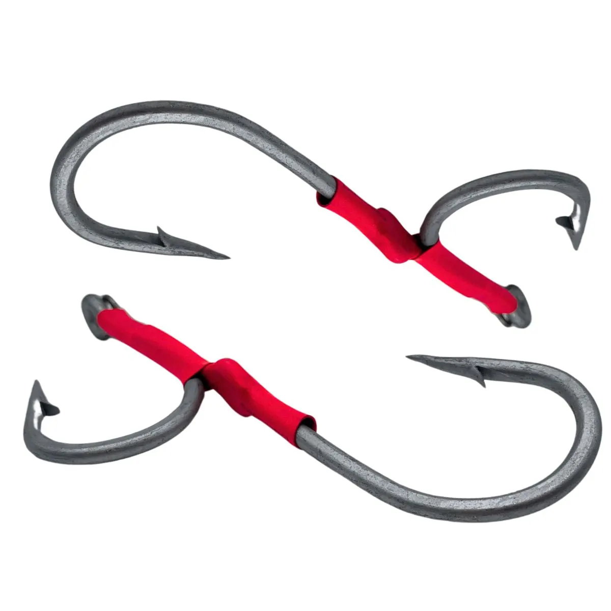 Kamikaze - Twin Pack | Double Assist Hook Rigs | 400lb wire : Size 10/0