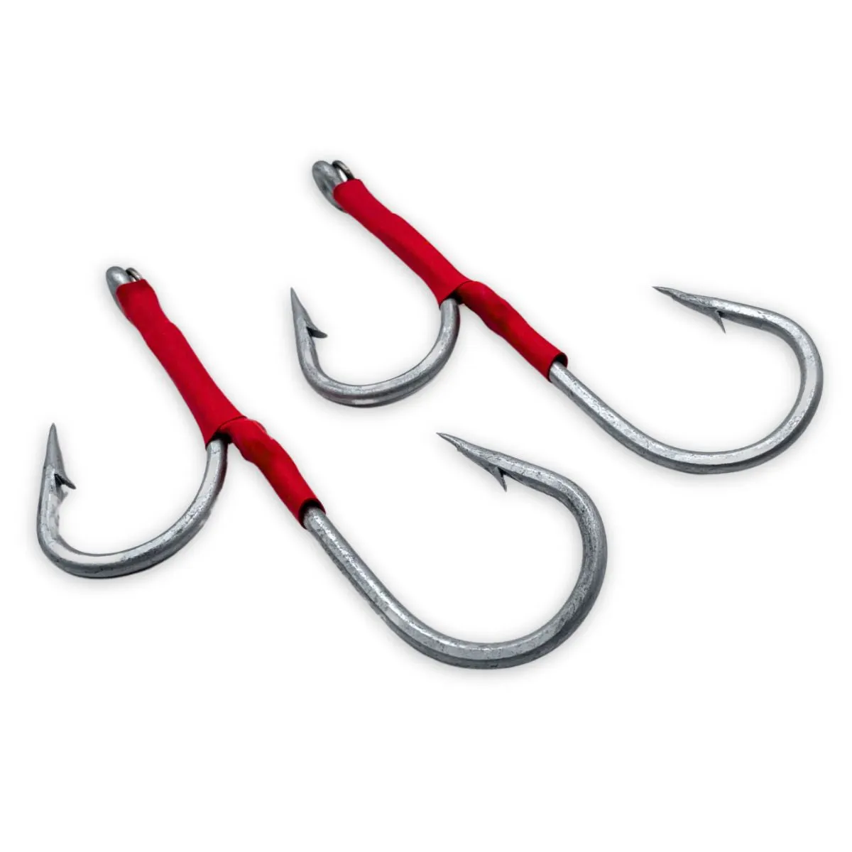 Kamikaze - Twin Pack | Double Assist Hook Rigs | 400lb wire : Size 10/0