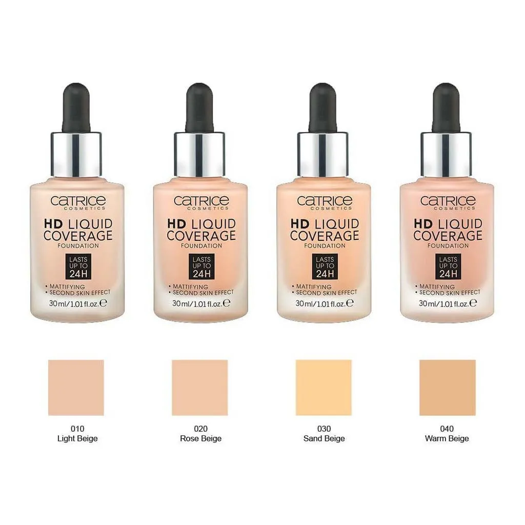 Kem Nền Catrice HD Liquid Coverage Foundation 24h 30ml