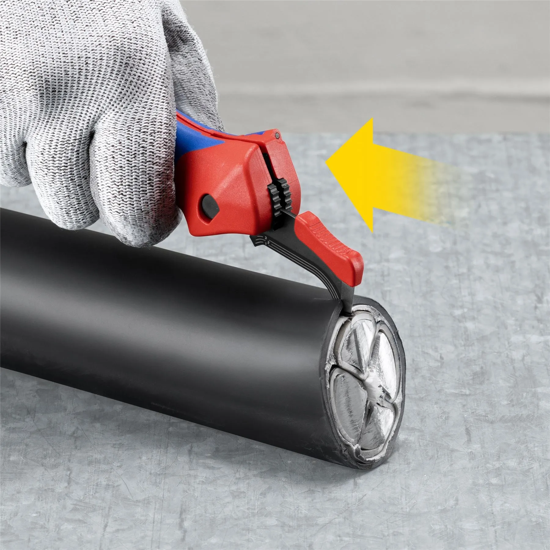 KNIPEX Stripping Knife with Guide Shoe 145mm Ratchet Function 16 50 145 SB