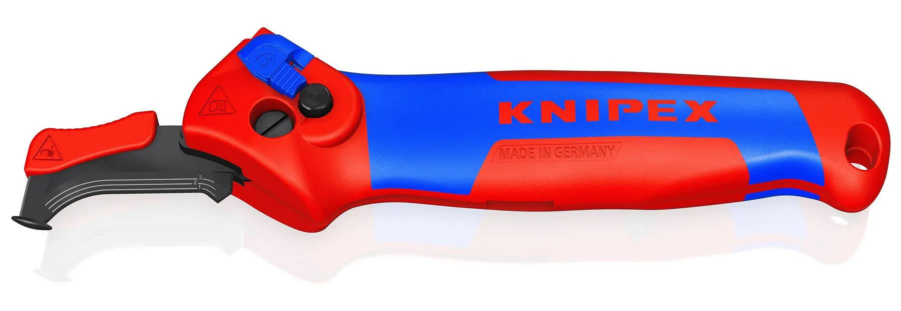 KNIPEX Stripping Knife with Guide Shoe 145mm Ratchet Function 16 50 145 SB